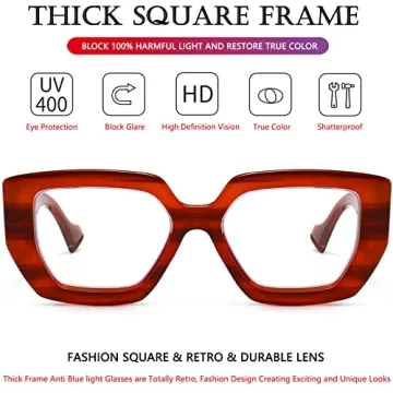 AIEYEZO Blue Light Blocking Glasses for Men & Women