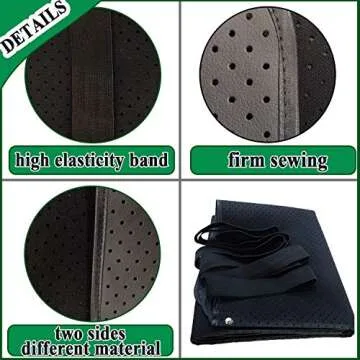 Grounding Mat, Grounding Sleep Mat 54’’x 71’ Perforated Design 100% Conductive Carbon Leatherette Grounding Mats, Fits for Full Size