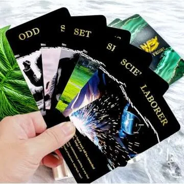 sishui Money and Career Oracle Cards Deck, Money Oracle Cards Set, Tarot Cards for Beginners, Help You Achieve Financial Goals