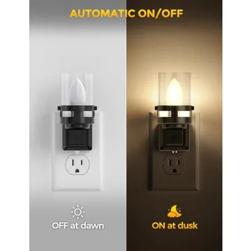 Briignite Candle Night Light Set with Brightness Control