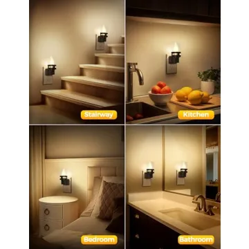 Briignite Candle Night Light Set with Brightness Control
