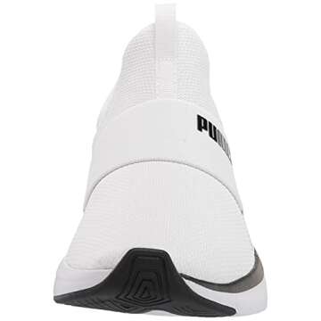 PUMA Softride Sophia Slip-On Women's Sneaker 8.5 B(M) US White-Black