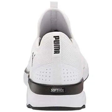 PUMA Softride Sophia Slip-On Women's Sneaker 8.5 B(M) US White-Black