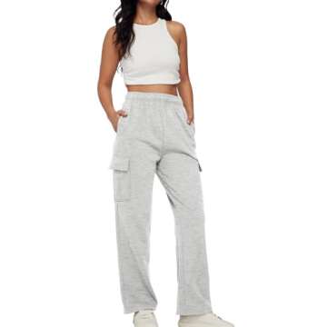 Trendy Queen Women Cargo Sweatpants with Pockets for Comfort