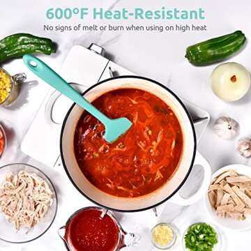 U-Taste 600ºF Silicone Spatula in Aqua Sky for Cooking