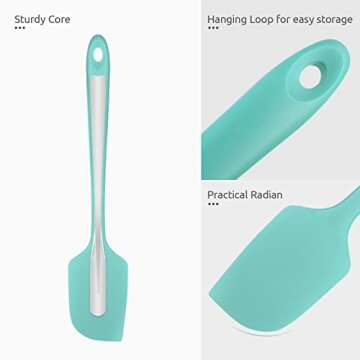 U-Taste 600ºF Silicone Spatula in Aqua Sky for Cooking
