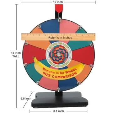 Whirl of Fun Prize Wheel - Durable, Customizable Game Spinner