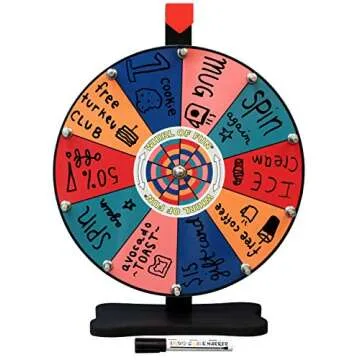 Whirl of Fun Prize Wheel - Durable, Customizable Game Spinner