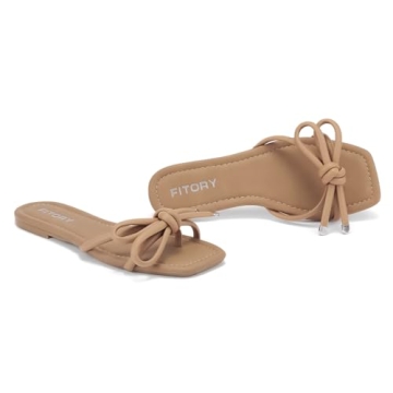 FITORY Women's Chic Knot Sandals Comfortable Summer Footwear