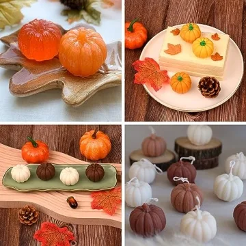 Versatile 3D Pumpkin Silicone Molds for Seasonal Fun