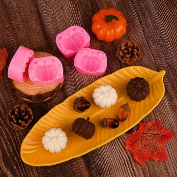 Versatile 3D Pumpkin Silicone Molds for Seasonal Fun