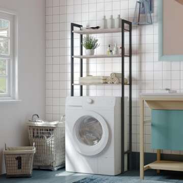 HOOBRO Over-The-Toilet Storage - 3-Tier Organizer for Bathroom