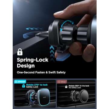 JOYROOM for MagSafe Car Mount Charger, 15W Fast MagSafe Car Charger[2024 Upgraded Magnet], Hands Free Air Vent Magnetic Phone Charger Holder for iPhone 16 Plus Pro Max/iPhone 15 14 13 12 Pro Max