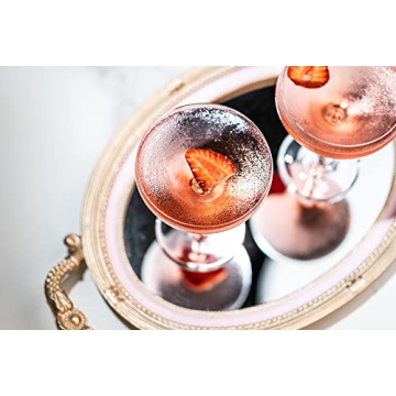 Elegant GLASSIQUE CADEAU Vintage Champagne Coupe Glasses - Set of 4