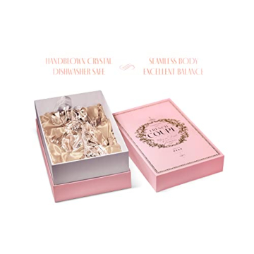 Elegant GLASSIQUE CADEAU Vintage Champagne Coupe Glasses - Set of 4