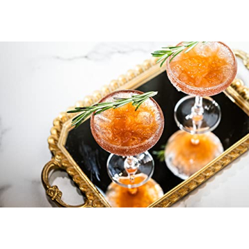 Elegant GLASSIQUE CADEAU Vintage Champagne Coupe Glasses - Set of 4