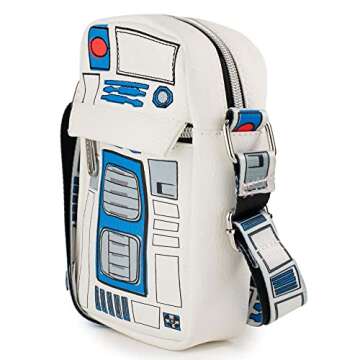 Star Wars Bag, Crossbody, R2-D2, Bounding, Vegan Leather