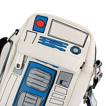 Star Wars Bag, Crossbody, R2-D2, Bounding, Vegan Leather