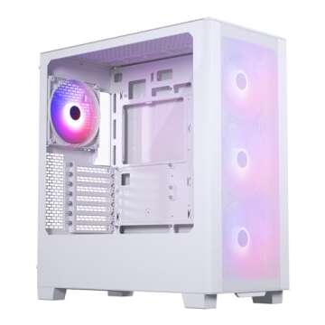 Phanteks XT Pro Ultra, Mid-Tower Gaming Chassis, 4X M25-140 Fans Included, High Airflow Performance ...