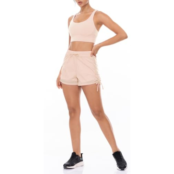 Lavento Women's Cross-Strap Sports Bra Medium Support Yoga Workout