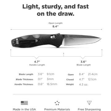 Benchmade Barrage 580 EDC Knife – Durable & Reliable Tool