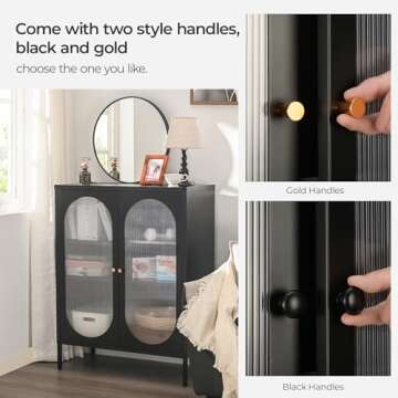 Stylish HAND IN HAND Buffet Sideboard Cabinet with Storage