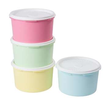 MRX Solutions 8-Piece Food Storage Container Canister Set Heritage Vintage Style with Lids BPA Free,...