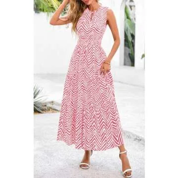 PRETTYGARDEN Floral Print Spring Dress for Women 2025