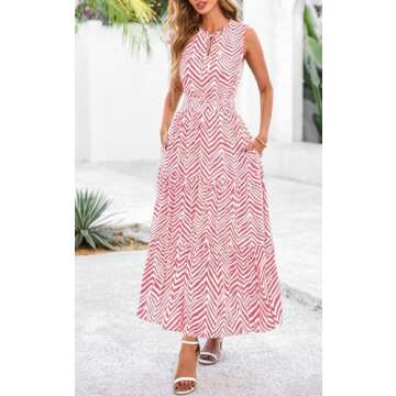 PRETTYGARDEN Floral Print Spring Dress for Women 2025