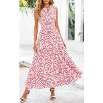 PRETTYGARDEN Floral Print Spring Dress for Women 2025