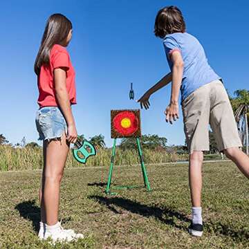 EastPoint Axe Throw Target Game Set for Indoors and Outdoors