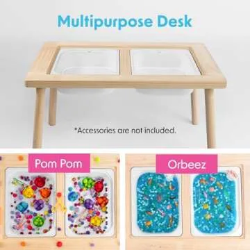 Amoona Sensory Table for Kids Aged 1-6 | Adjustable Play