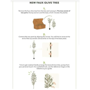 82” Olive Artificial Silk Tree by Nearly Natural - Realistic Decor