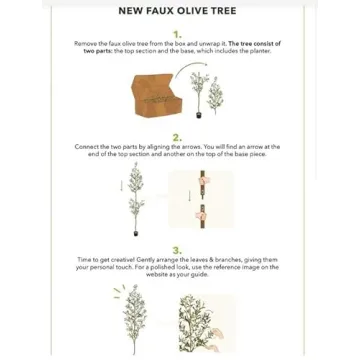 82” Olive Artificial Silk Tree by Nearly Natural - Realistic Decor