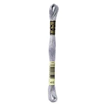 DMC Stranded Cotton Embroidery Thread 415 - Quality Crafting Skein