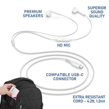 LUDOS Zenith USB C Headphones - Quality Sound & Wide Compatibility