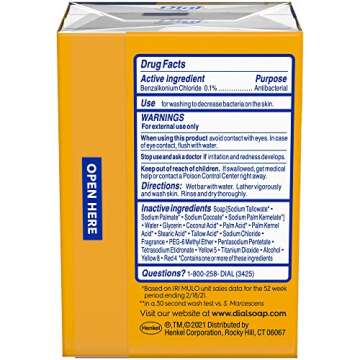 Dial Gold Antibacterial Deodorant Bar Soap, 3.2 Ounce, (Pack of 2)