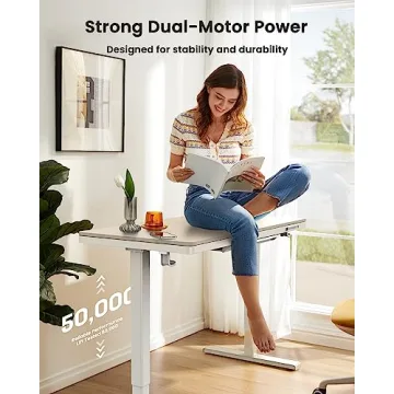 ErGear Electric Standing Desk with USB Ports and Drawers