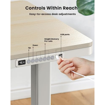 ErGear Electric Standing Desk with USB Ports and Drawers