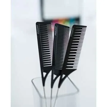 Framar Dreamweaver Highlight Comb Set – Combs for Hair Stylist, Highlighting Comb, Hair Dye Comb, Hair Highlighter Comb with Metal Pick, Balayage Comb