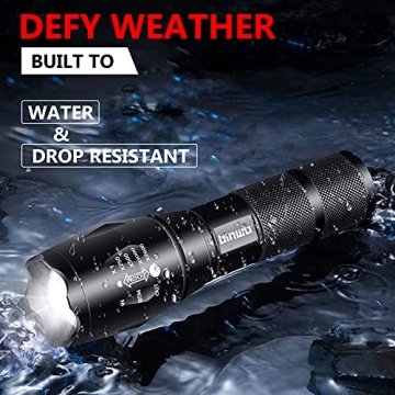 BINWO Flashlight 4-Pack Powerful Waterproof LED Flashlights