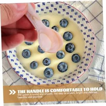 MAGICLULU 3pcs Egg Spoon Food Serving Spoon Smoothie Spoon Meal Spoon Food Spoon Breakfast Spoon Tasting Spoon Soup Spoon Porridge Spoon Espresso Spoon Jam Spoon Tableware Child Shell Caviar