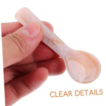 MAGICLULU 3pcs Egg Spoon Food Serving Spoon Smoothie Spoon Meal Spoon Food Spoon Breakfast Spoon Tasting Spoon Soup Spoon Porridge Spoon Espresso Spoon Jam Spoon Tableware Child Shell Caviar