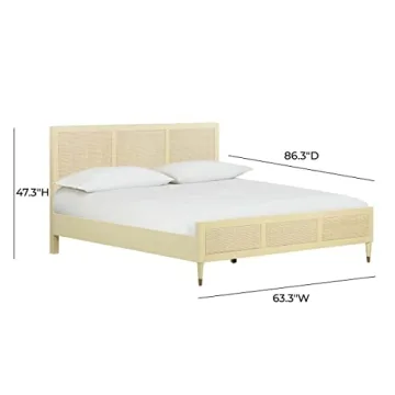 TOV Furniture Sierra Queen Bed - Rubberwood Beauty