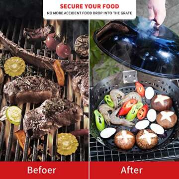 MEHE Grill Skillet, Pizza Grill Pan (12") Non-Stick Perfect for Fry Chapati,Cooking Vegetables and S...