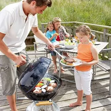 MEHE Grill Skillet, Pizza Grill Pan (12") Non-Stick Perfect for Fry Chapati,Cooking Vegetables and Seafood,Grill Topper with Removable Heat Resistant Handle (Removable Hand)