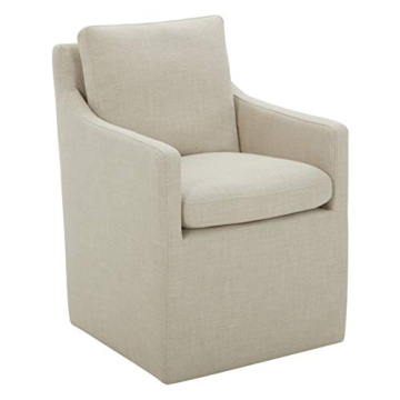 Stone & Beam Vivianne Modern Upholstered Dining Chair with Casters