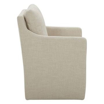 Stone & Beam Vivianne Modern Upholstered Dining Chair with Casters