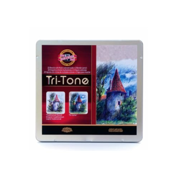 Koh-I-Noor Tri-Tone Multicolor Pencil Set for Art Enthusiasts