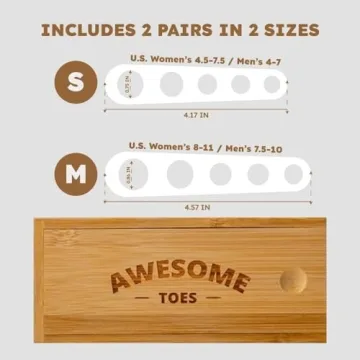 Toe Spacers for Pain Relief and Flexibility in Stylish Box